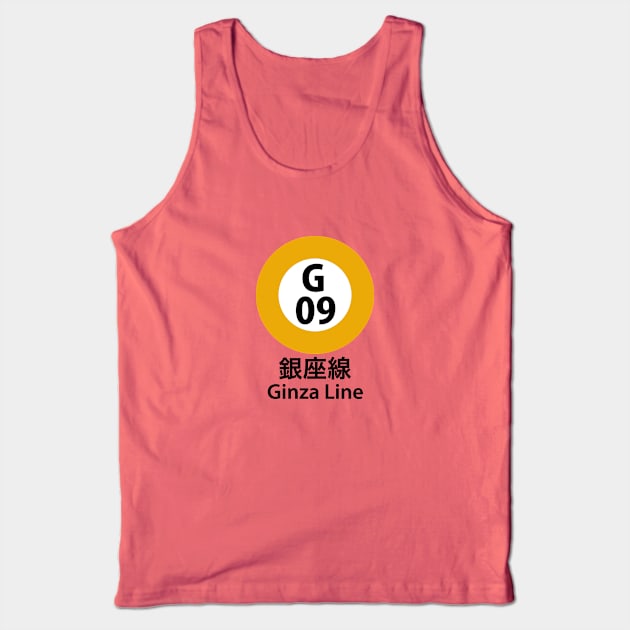 Tokyo Ginza Line Tank Top by hanoded